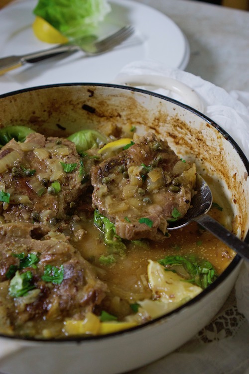 PORK SHOULDER STEAKS WITH CAPERS AND LEMON The Eating Tree